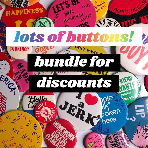 Vintage Don't Waste Time Reading Buttons XL Pinback Pin - Picture 7 of 7